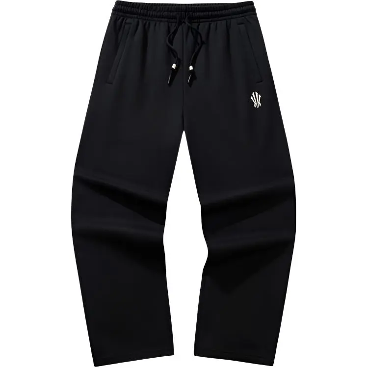 Anta Basketball Collection Fleece Lined Thermal Lace Up Print Knitted Sweatpants Men's