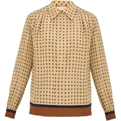 GUCCI Logo-pattern Blouse