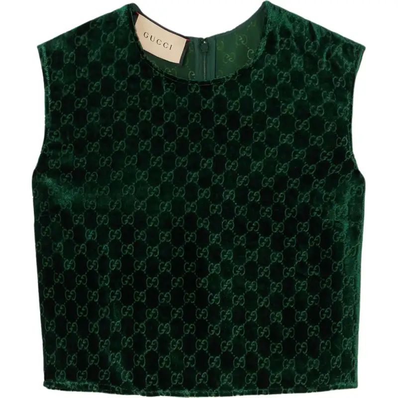 GUCCI SS24 Tank Top Women's Emerald Green