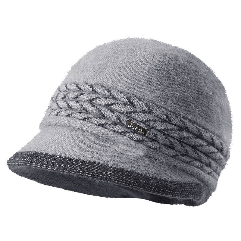 Женская шапка Jeep Knit (коричневая)