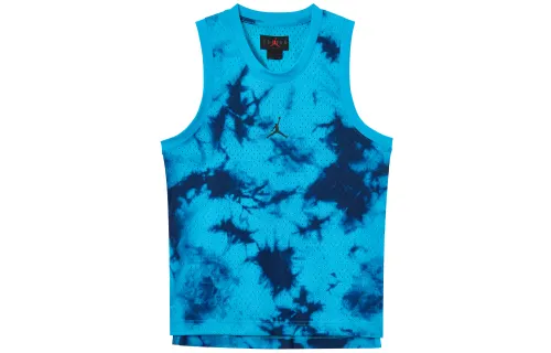 Jordan Tank Tops Men's Blue Crew Neck Moderate Other