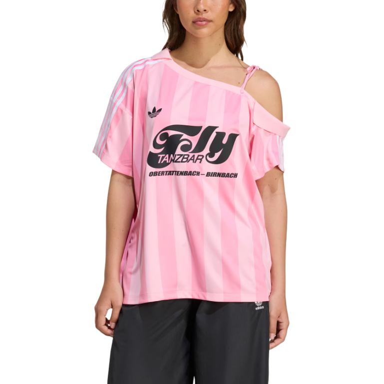 Adidas Originals Off SHOULDER JERSEY Soccer Jersey Women’s Pink/Light Pink