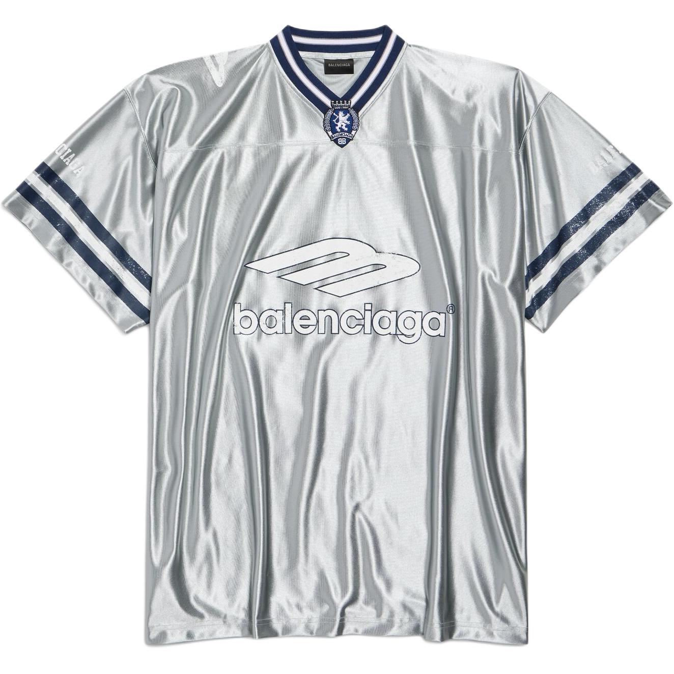 Мужская футболка Balenciaga 3B Football (черная)