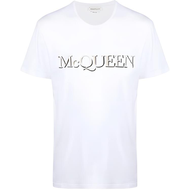 Мужская футболка Alexander McQueen (белая)