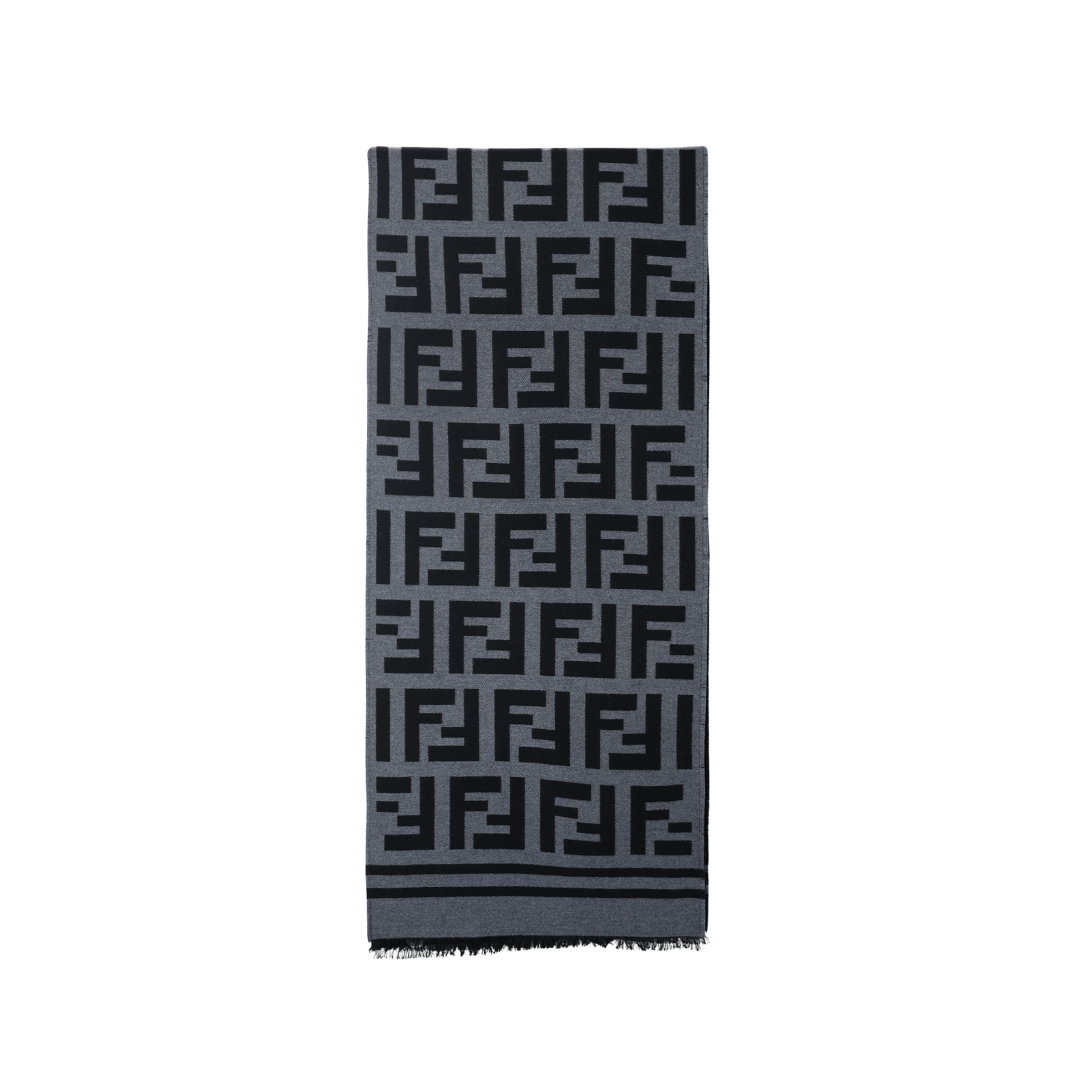 Шарф Fendi (черно-серый)