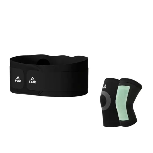 Peak YHF5139+5205 Lightweight, professional-grade protective gear set for work and class, sedentary work support, nylon outdoor, unisex, S, M, L breathable belt