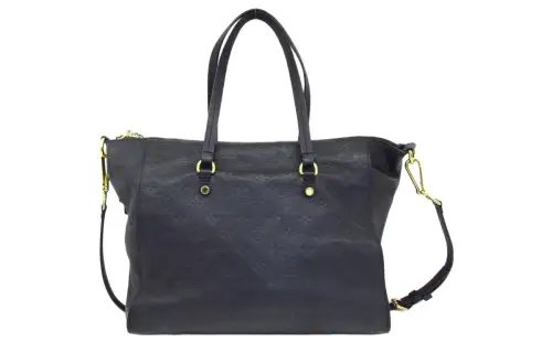LOUIS VUITTON Leather Handbag, Shoulder Bag Small Women's Black