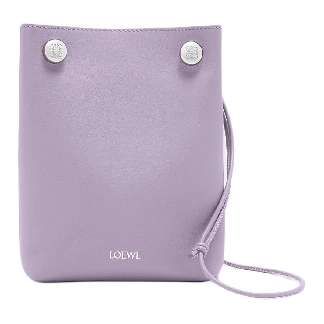 Женская сумка LOEWE Pebble (серо-фиолетовая)