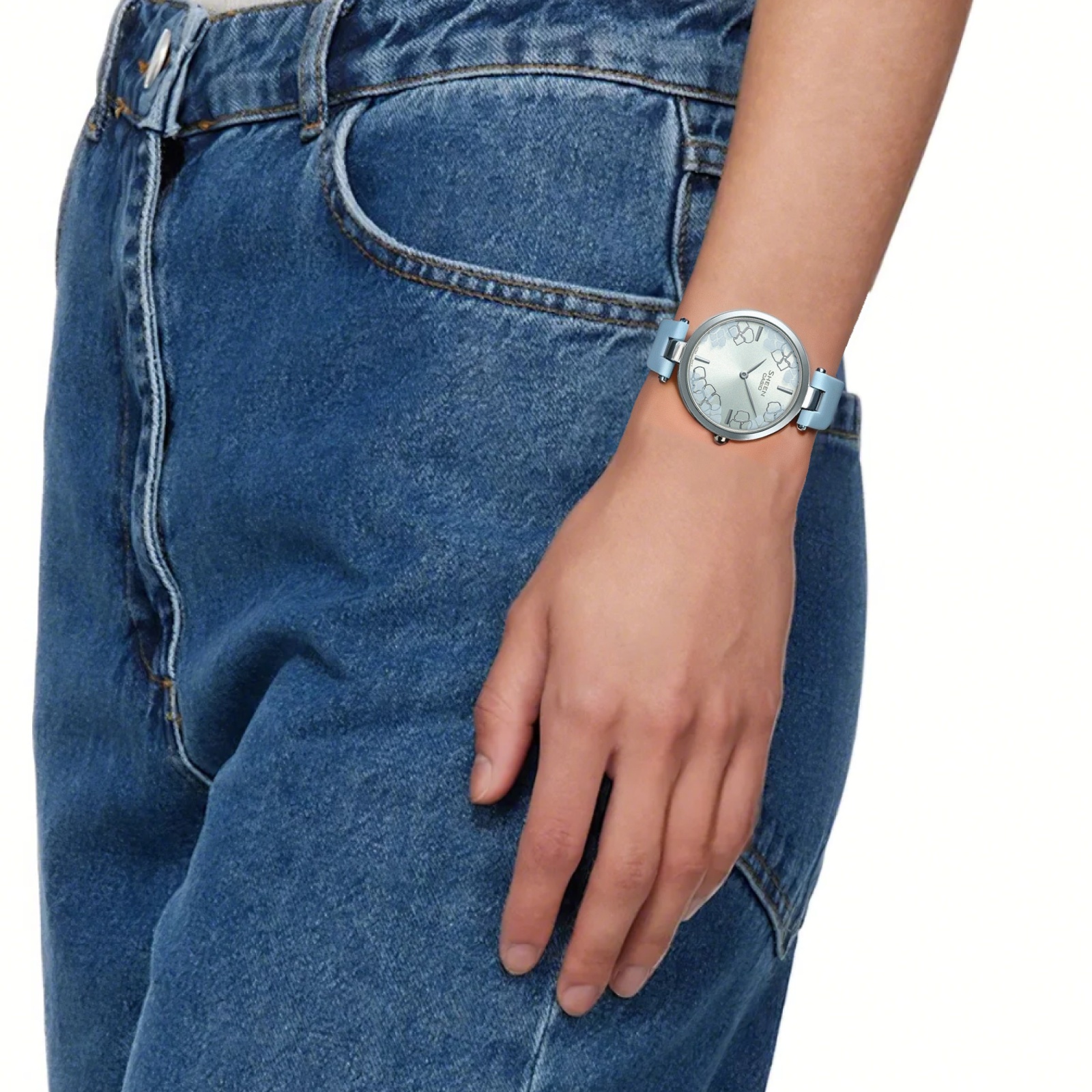 Женские очки Casio SHEEN (розовые) — фото 3