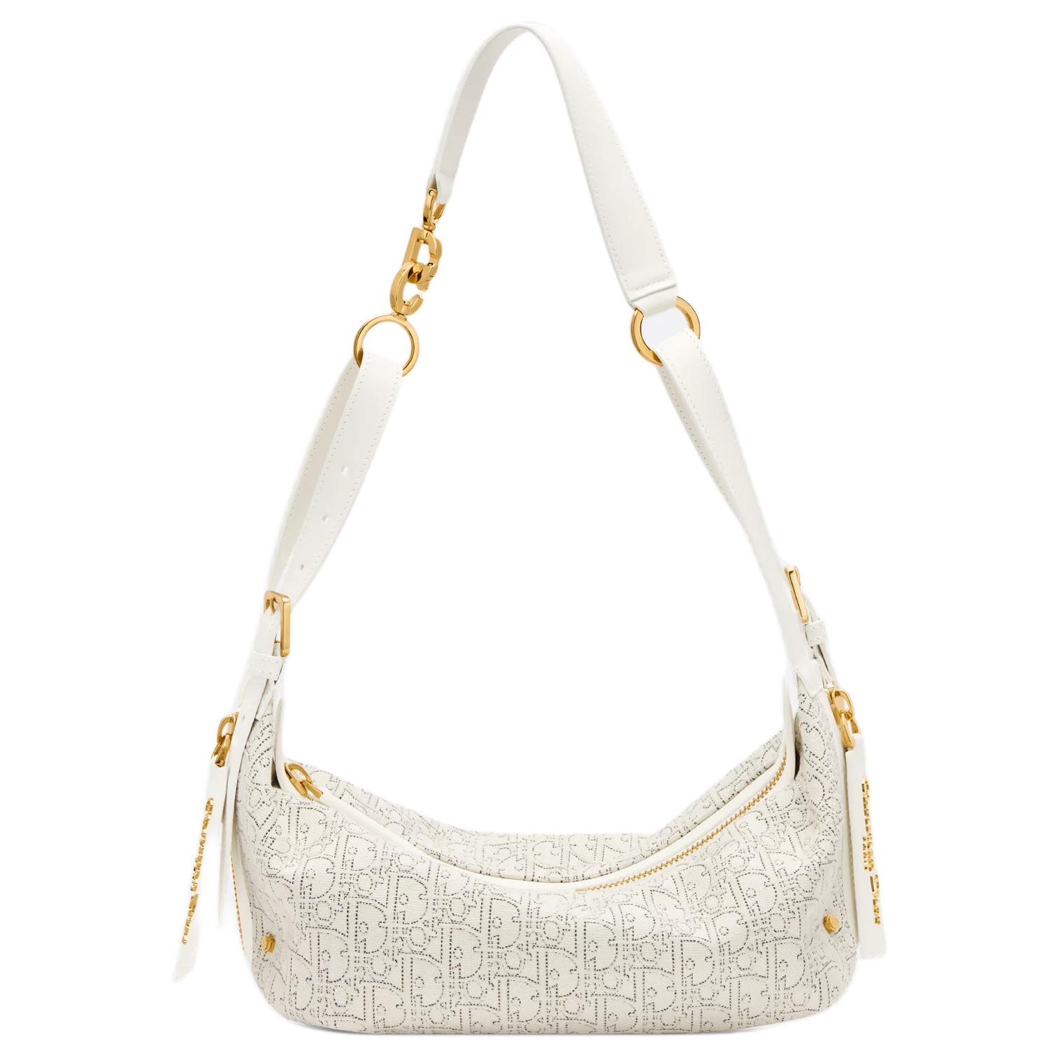 Женская сумка Dior D-Journey OBLIQUE (белая)