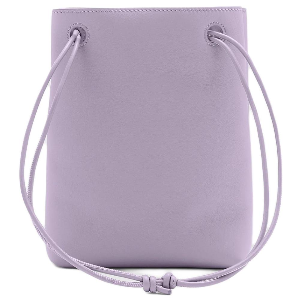Женская сумка LOEWE Pebble (серо-фиолетовая) — фото 3