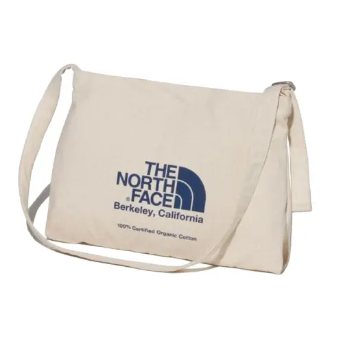 THE NORTH FACE 10L Shoulder Bag, Crossbody Bag, Outdoor Bag Organic Cotton White Unisex