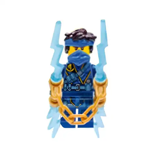LEGO LEGO NINJAGO Series Jay Minifigure (Comes with Episode 48 Magazine) Lightning Nunchaku Building Bricks 0-300pcs LEGO-2309-0018