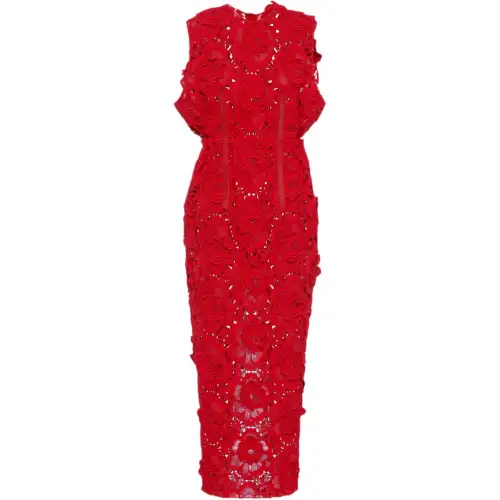 PRADA SS22 Sleeveless Dress Women's Red