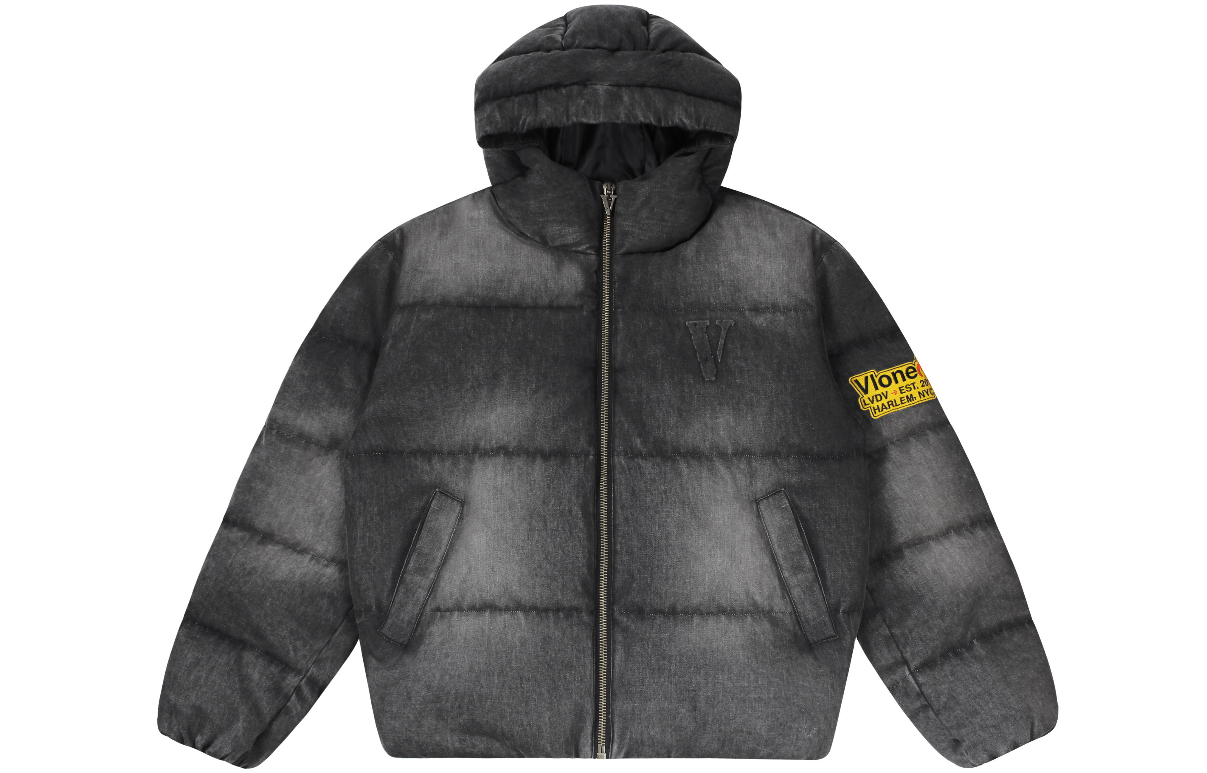 Куртка VLONE Denim Down Jacket (черная)