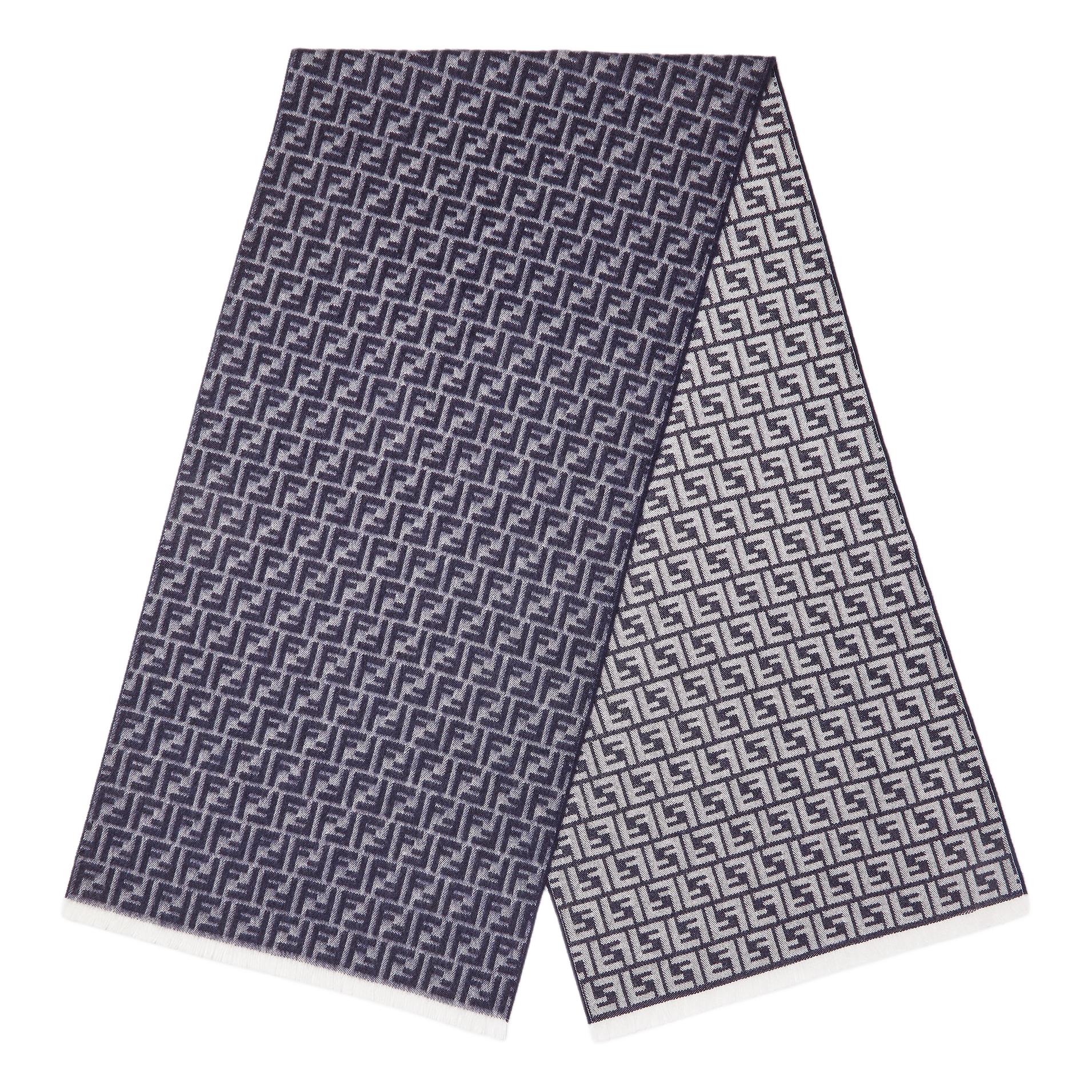 Шарф Fendi (серо-синий)