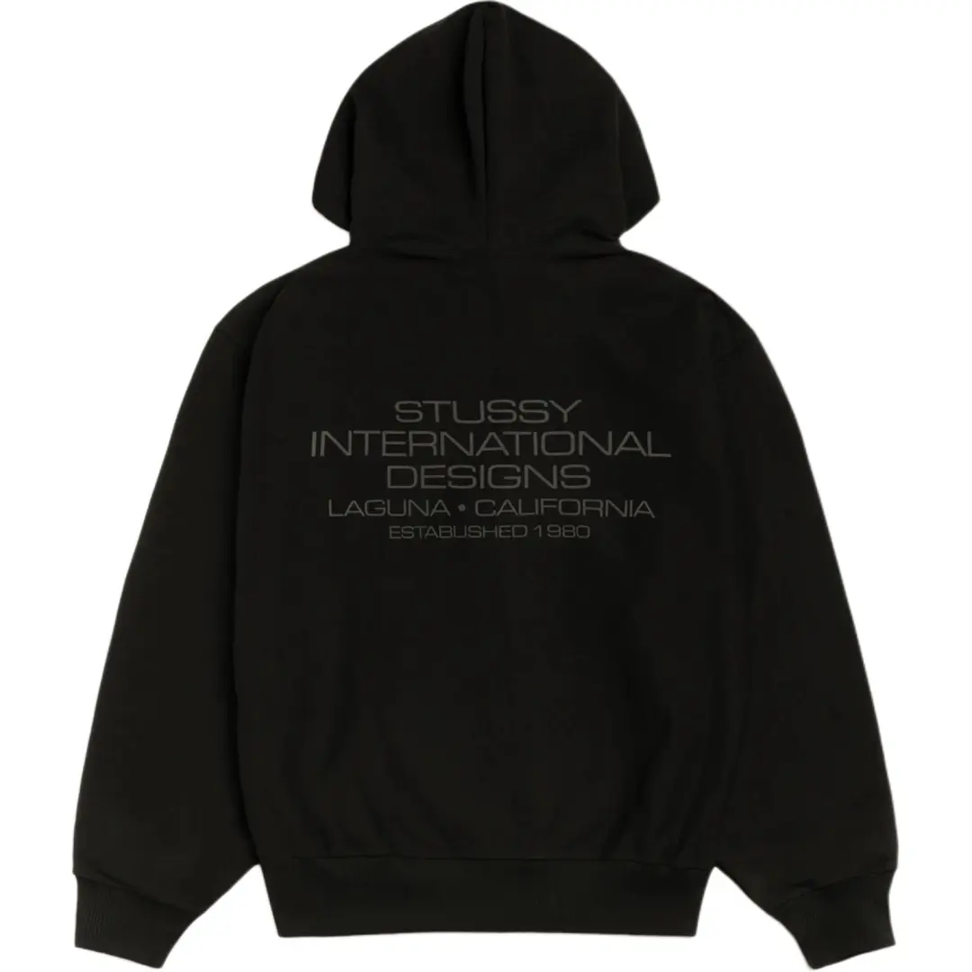 Stussy FW25 INTERNATIONAL DESIGNS ZIP HOODIE Sweatshirt Unisex