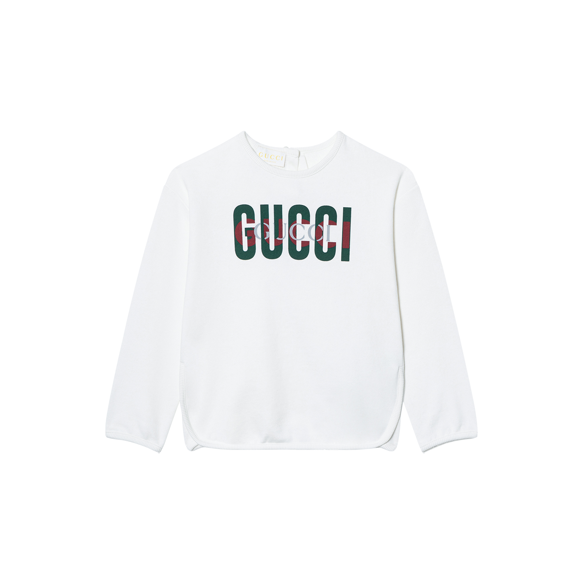 Женская кофта Gucci с круглым вырезом (белая)