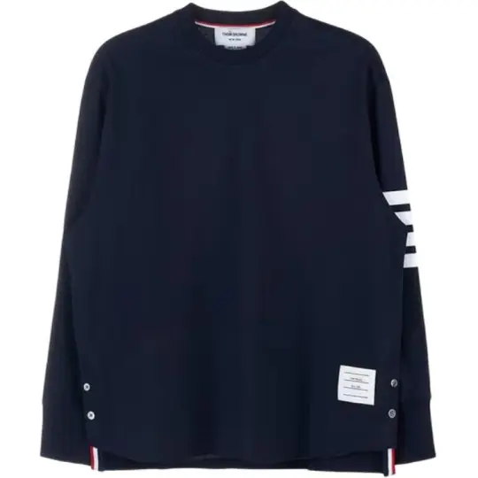 THOM BROWNE Engineered 4 Bar Long Sleeve T Shirt