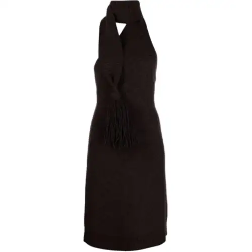Bottega Veneta Wraparound Neck Dress
