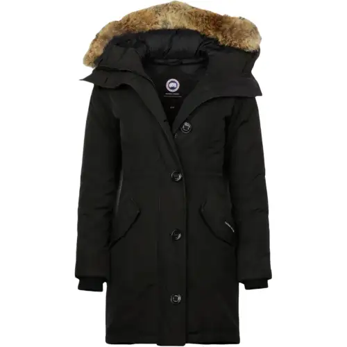Canada Goose Black Logo Rossclair Collection Down Jacket Winter Women's Black