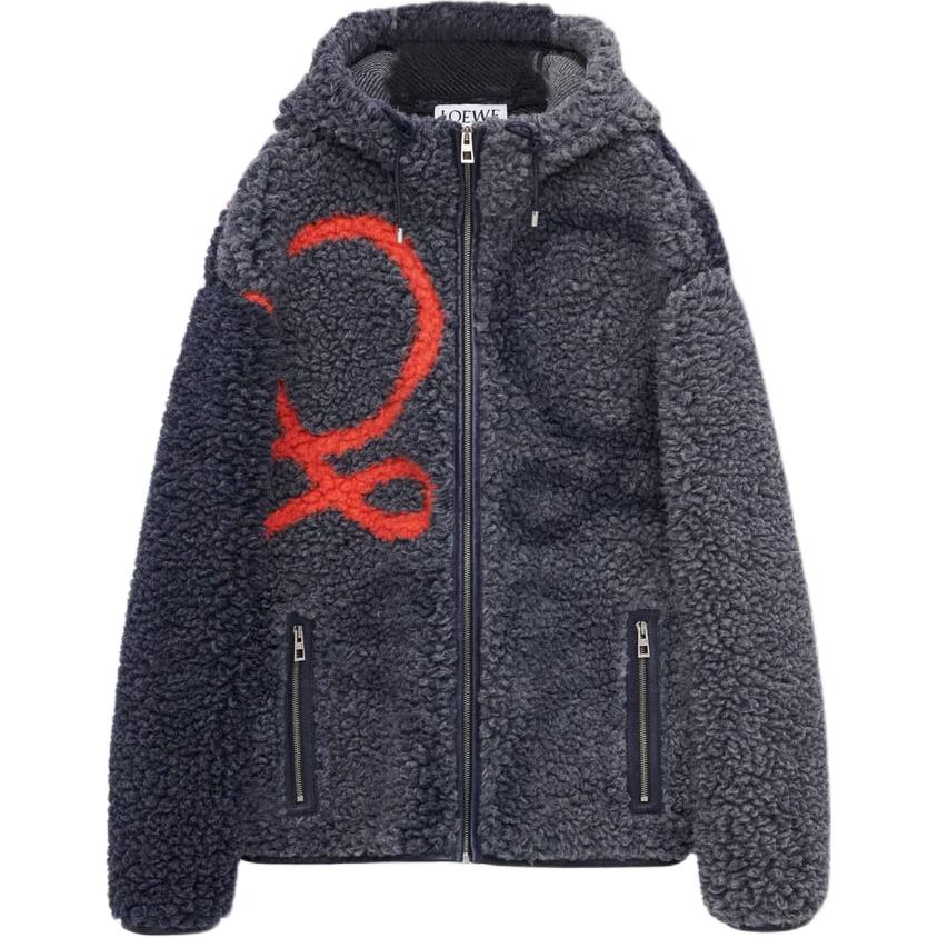 Мужское худи LOEWE Anagram (синее)