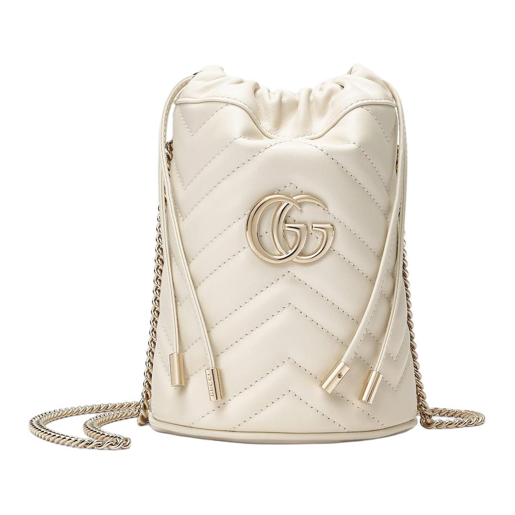 Женская сумка Gucci GG Marmont (белая)