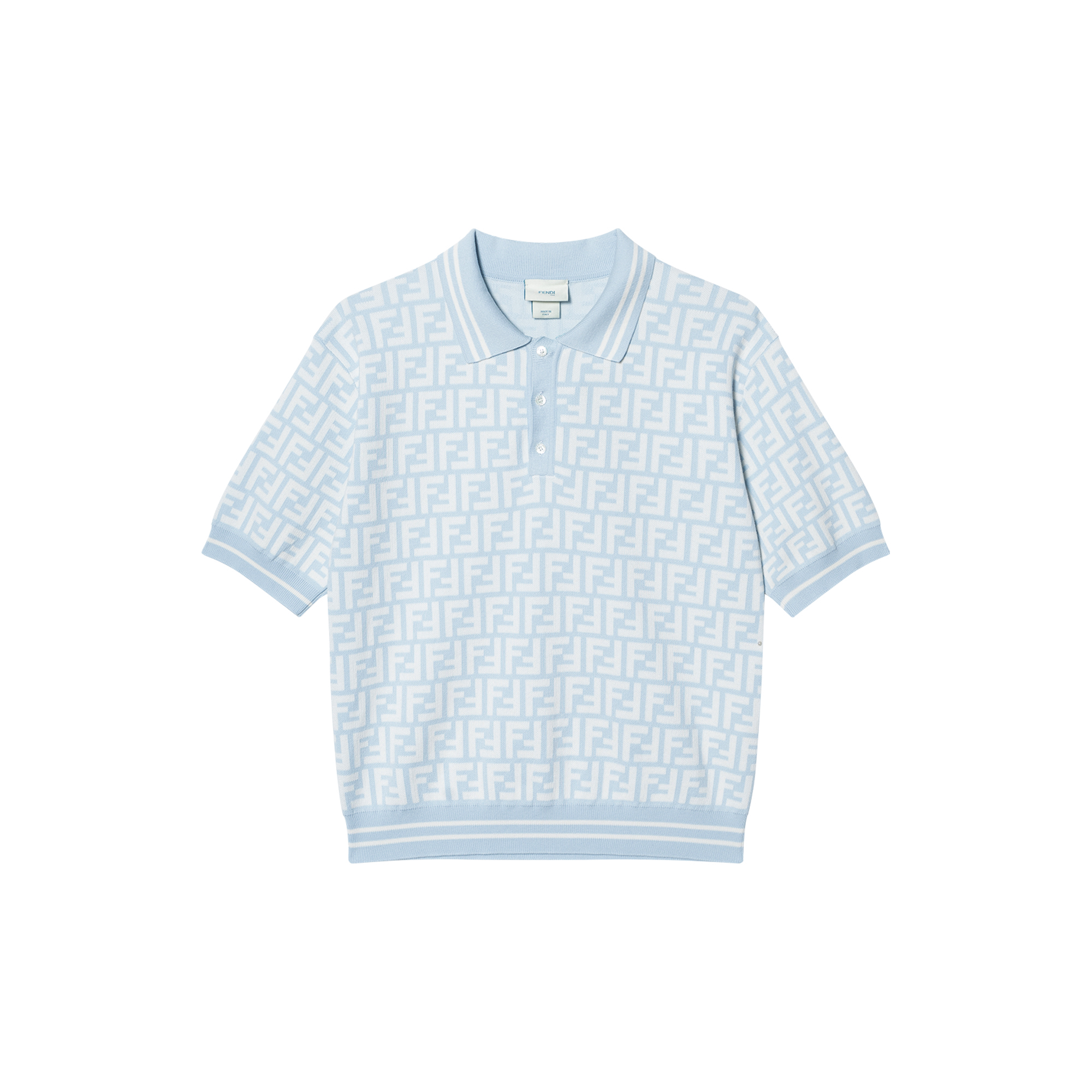 Детская футболка Fendi FENDIT SS25Polo (голубой)