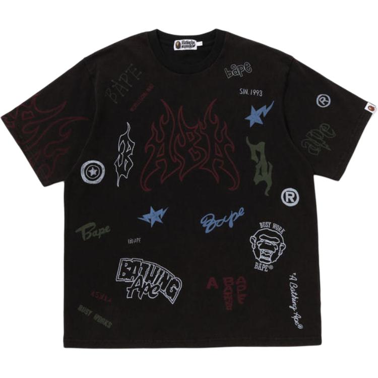 Мужская футболка A BATHING APE 0ZXTEM311091P (черная)