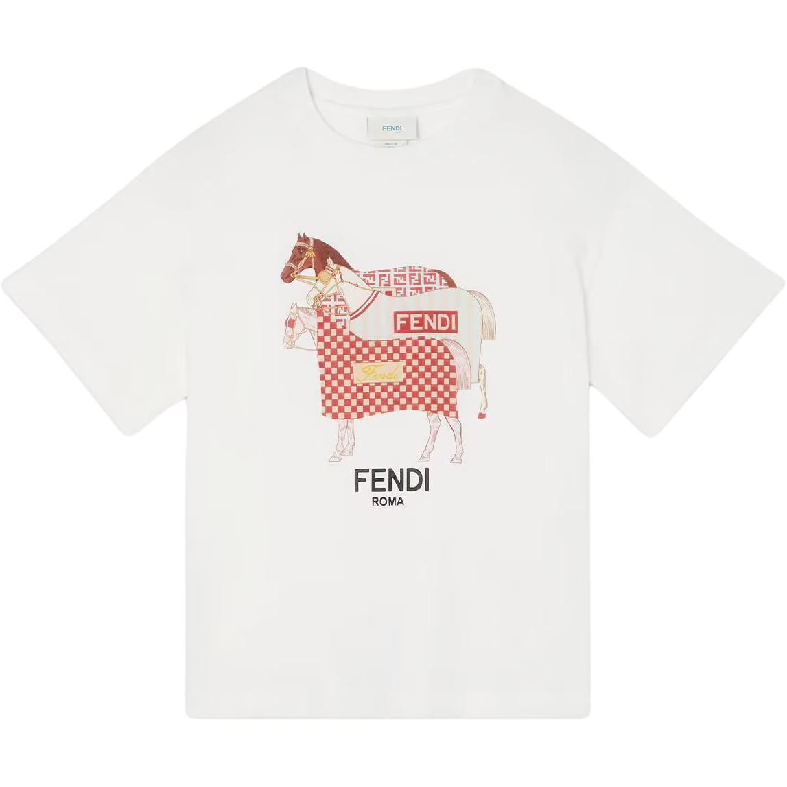 Детская футболка Fendi (разноцветная)
