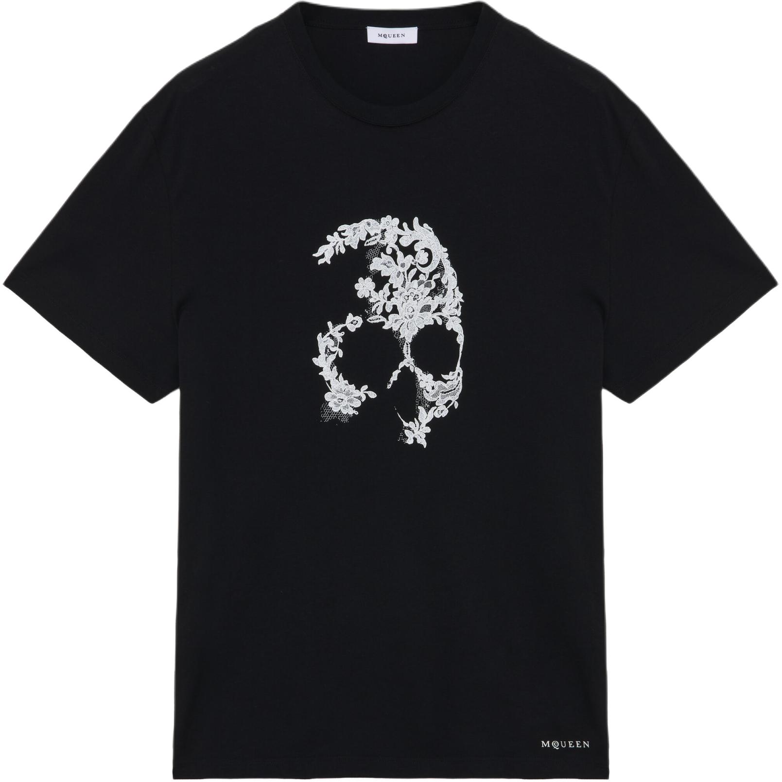 Мужская футболка Alexander McQueen (черная)