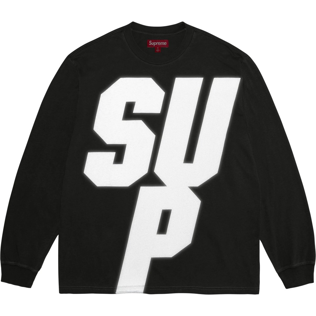 Лонгслив Supreme WEEK12 Reflective L/S Top (белый)