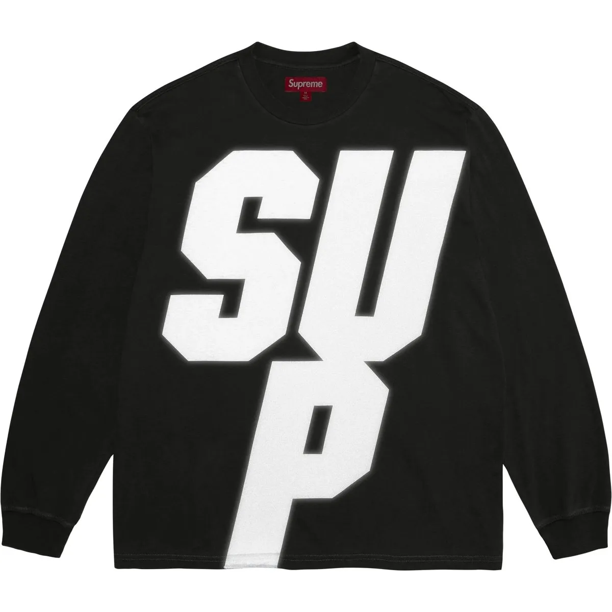 Supreme reflective long-sleeve T-shirt