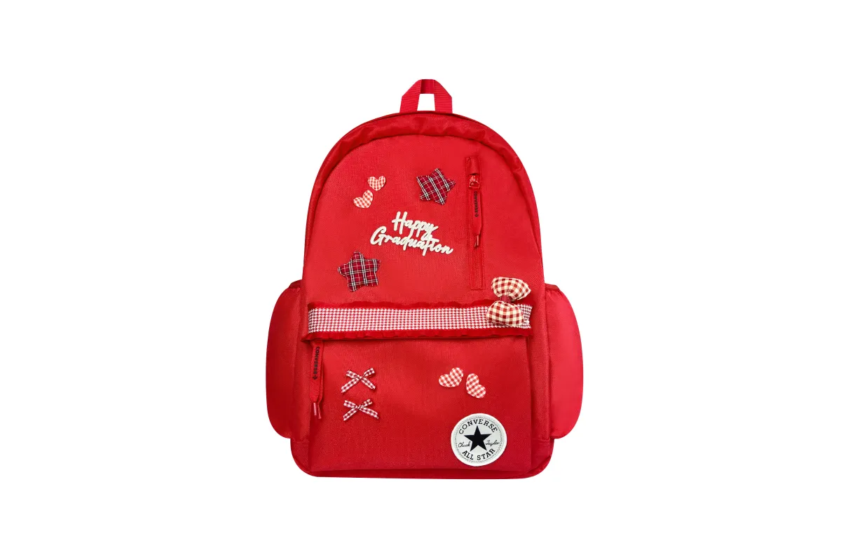 Converse Polyester Backpacks Unisex Red