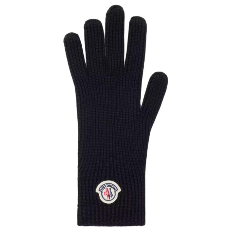 Мужские перчатки Moncler (черно-серый)