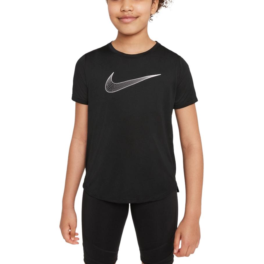 Женская футболка Nike Nike Dri-FitTLogo (черная)