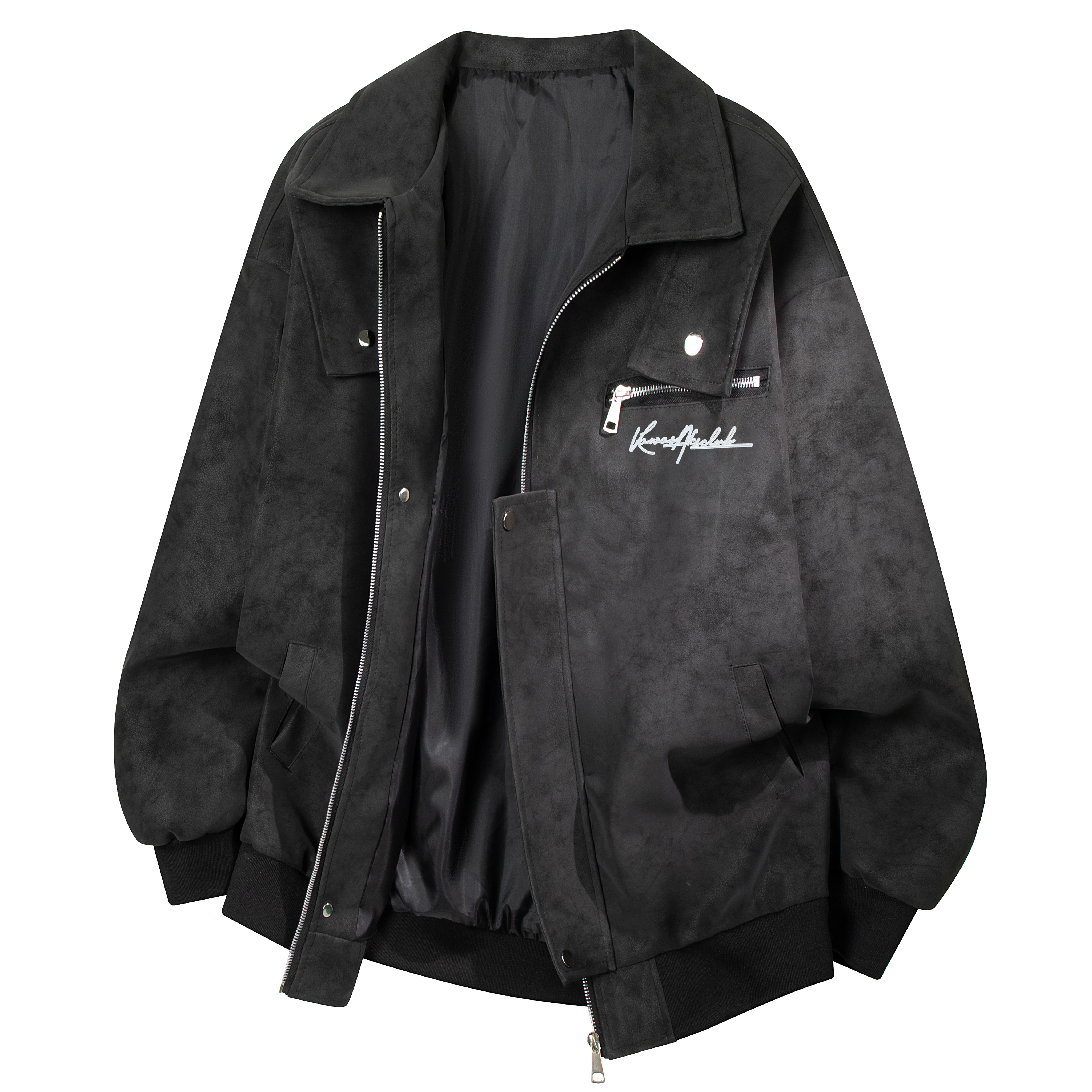 Куртка Kawasaki PU-leather (черная)