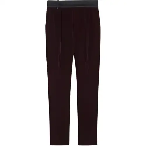 SAINT LAURENT Velvet Tailored Pants