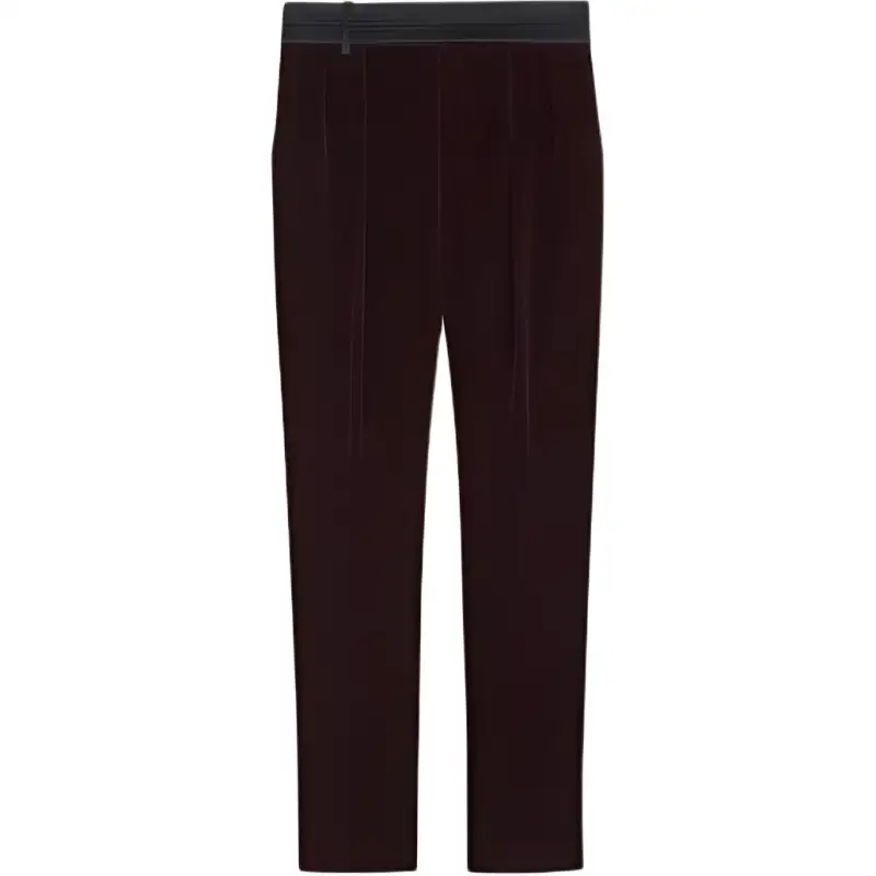 SAINT LAURENT Velvet Tailored Pants