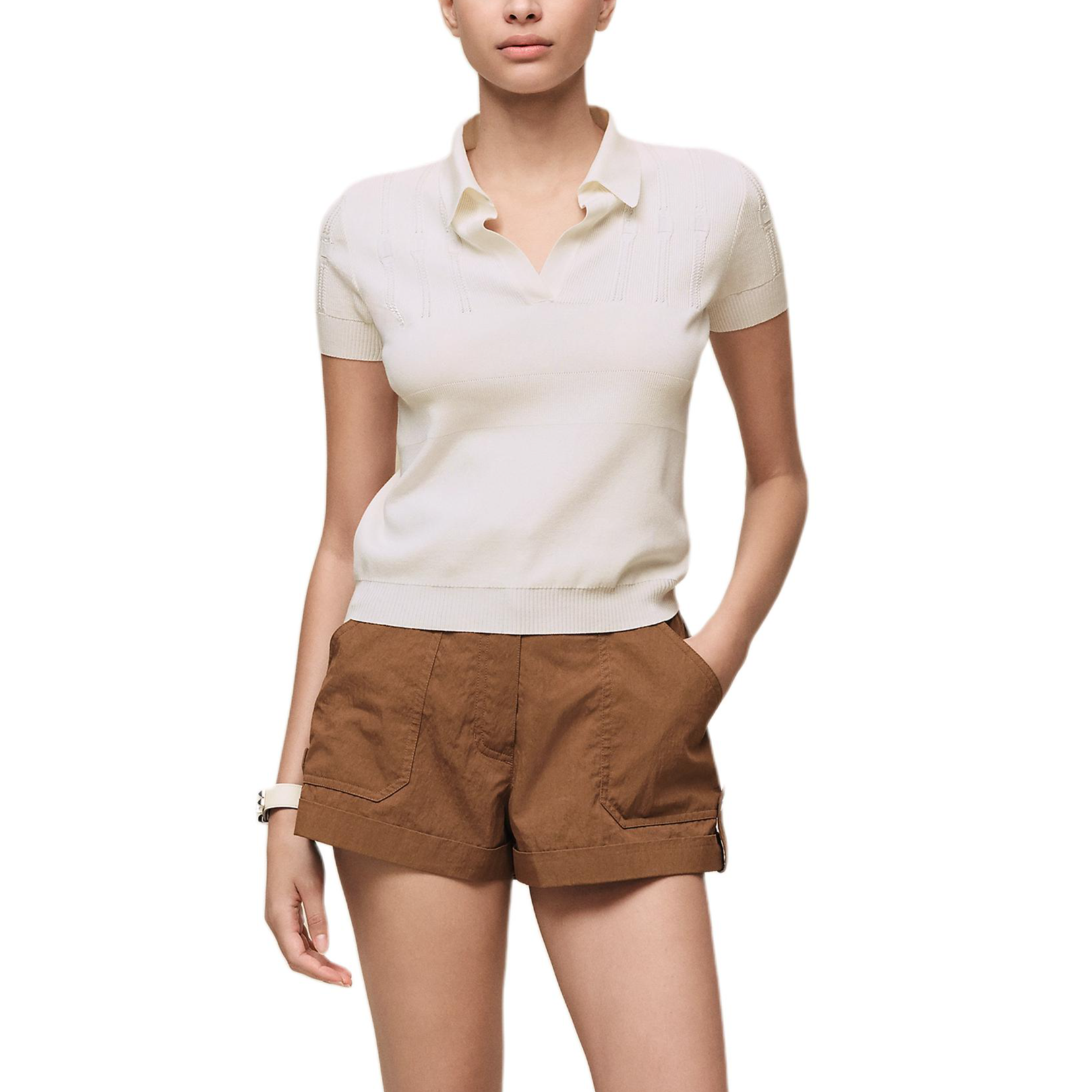 Женская футболка Hermes SS26 (синяя)