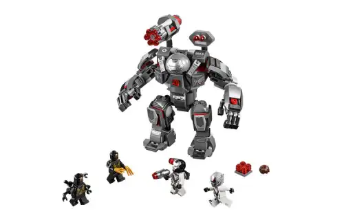LEGO LEGO Marvel Series War Machine Super Heroes Other Characters Avengers Heavy Armed Mecha Exquisite Assembly Plastic Building Blocks 301-600 76124