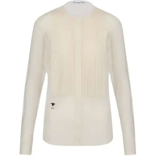 DIOR Shirts Women's Ecru Crew Neck Thin Other