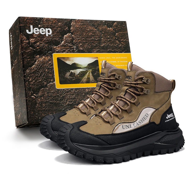 Ботинки Jeep в стиле Мартинс (коричневые)