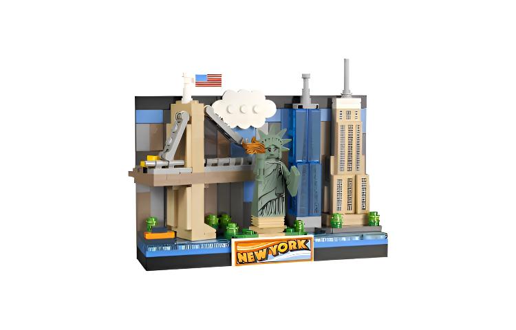 LEGO LEGO Creator Creative Variety Series New York 3D Postcard Plastic Building Blocks 254pcs 40519