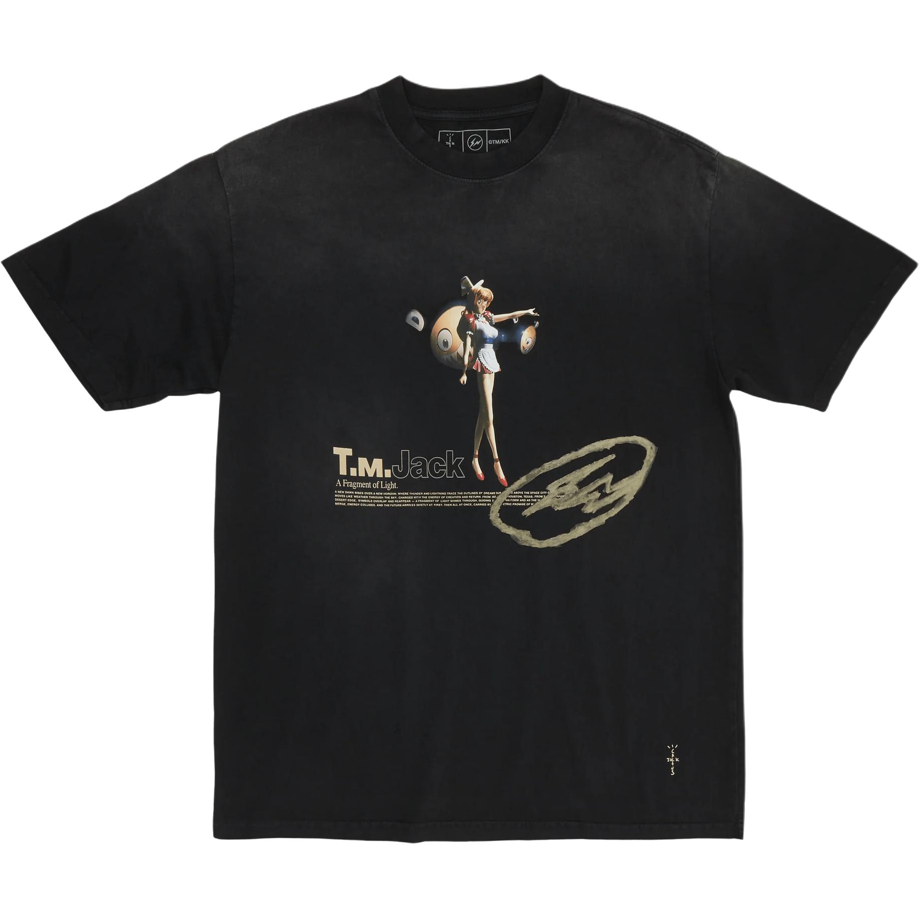 Футболка Travis Scott x FRAGMENT x Takashi Murakami FW25 (черная)