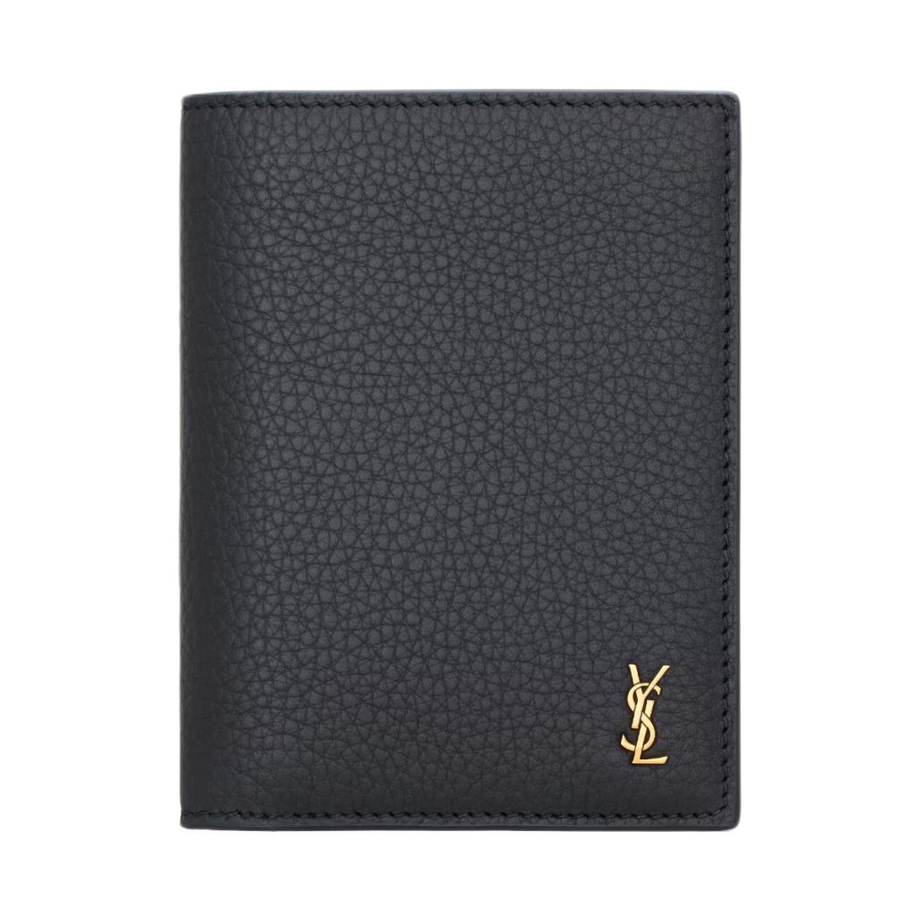 Мужской кошелек SAINT LAURENT CASSANDRE (глубокий синий)