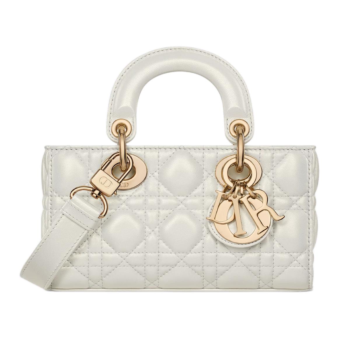 Женская сумка Dior Lady D-Joy (белая)