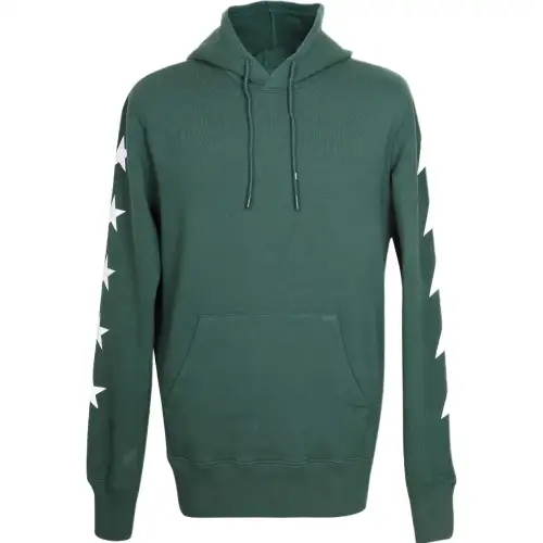 Golden Goose Sweatshirts Men's Green Hooded Moderate Regular