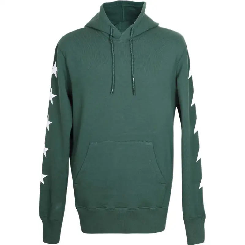 Golden Goose Sweatshirts Men's Green Hooded Moderate Regular