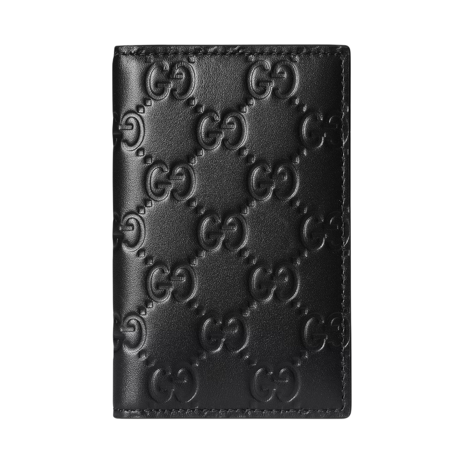 Женский кошелек Gucci GG Emblem (черный)
